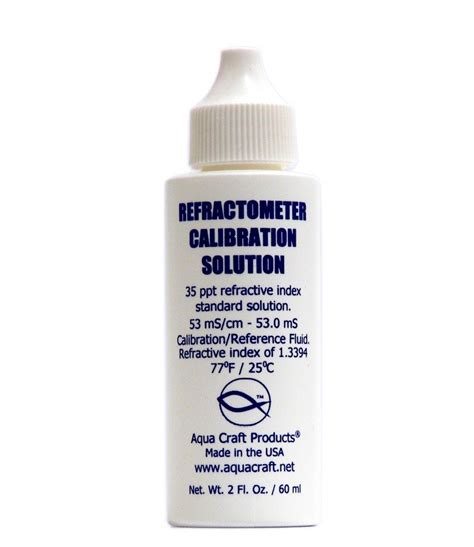 refractometer calibration solution aquacraft products safety data sheet|Safety Data Sheet Code: 90.